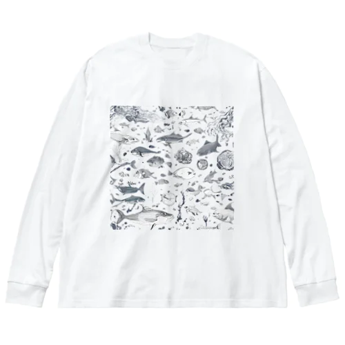 深海 ビッグシルエットロングスリーブTシャツ