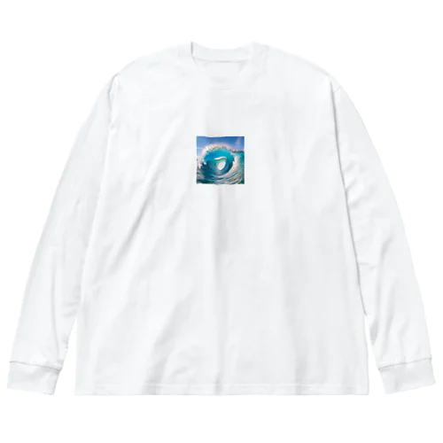 癒しの波 Big Long Sleeve T-Shirt