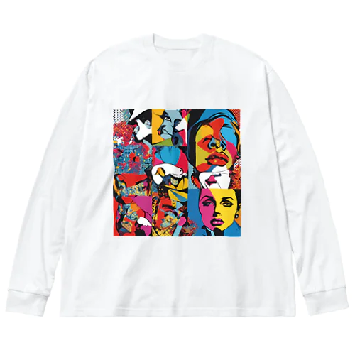 ポップアート Big Long Sleeve T-Shirt