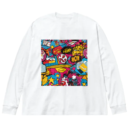 ポップアート ビッグシルエットロングスリーブTシャツ