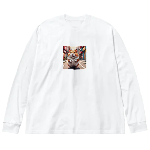 街角のハムスター Big Long Sleeve T-Shirt