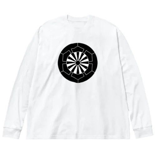 源氏車家紋 Big Long Sleeve T-Shirt