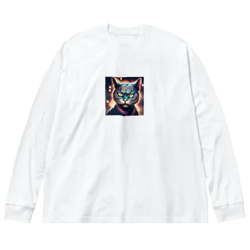 キリリ顔猫003 Big Long Sleeve T-Shirt