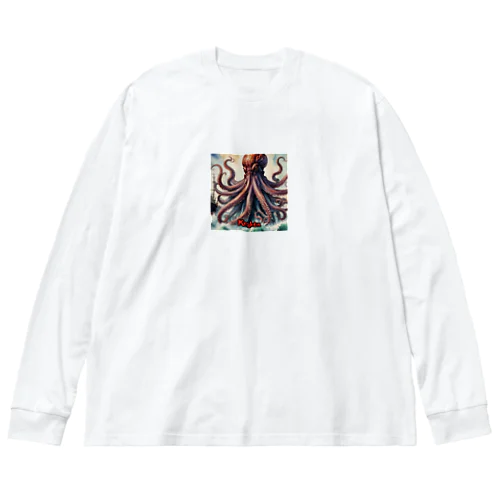 モンスターシリーズ（リアル）：Kraken Big Long Sleeve T-Shirt