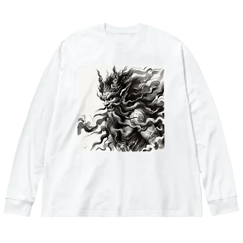 迫力ある鬼 No1 ビッグシルエットロングスリーブTシャツ