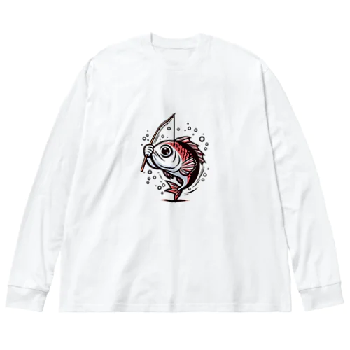 謎かけタイ Big Long Sleeve T-Shirt