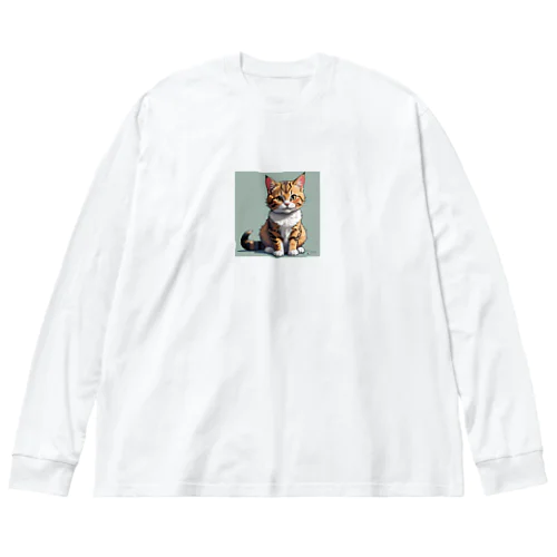 お座り子猫 Big Long Sleeve T-Shirt