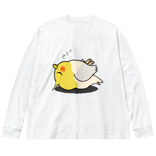 ねんねオカメインコ ビッグシルエットロングスリーブTシャツ