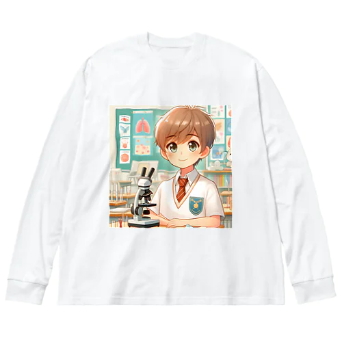 男の子　中学1年生　科学部 Big Long Sleeve T-Shirt