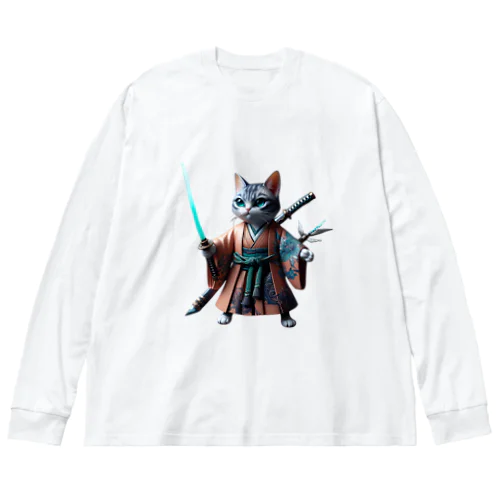 Samurai CAT Big Long Sleeve T-Shirt