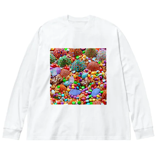 誘惑に負けるな(お菓子の山) Big Long Sleeve T-Shirt