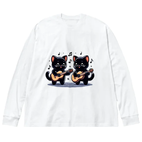 ねこコーラス 11 ビッグシルエットロングスリーブTシャツ