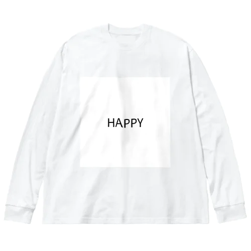 HAPPY ビッグシルエットロングスリーブTシャツ