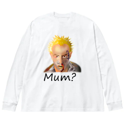 Mum?(black) Big Long Sleeve T-Shirt