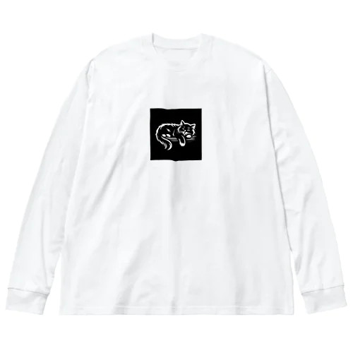 リラックス猫ちゃん Big Long Sleeve T-Shirt