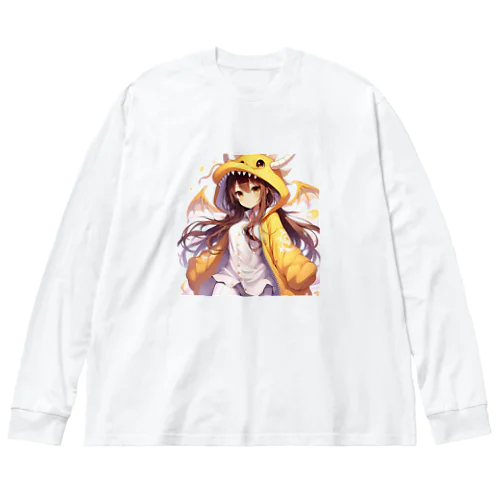 季節外れなドラ娘 ビッグシルエットロングスリーブTシャツ