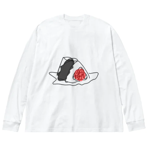 onigiri① ビッグシルエットロングスリーブTシャツ