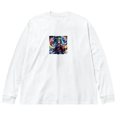 ドラゴンを飼う巫女 Big Long Sleeve T-Shirt