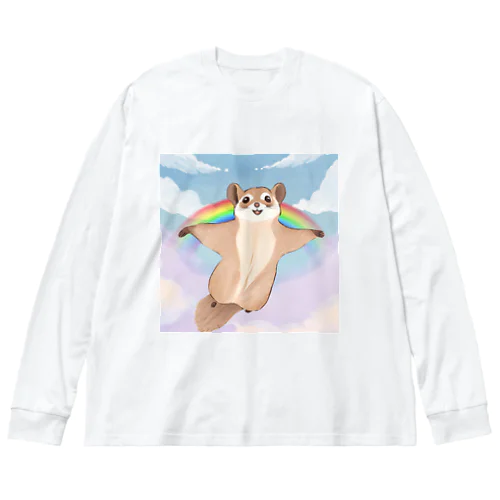 空飛ぶモモンガちゃん Big Long Sleeve T-Shirt