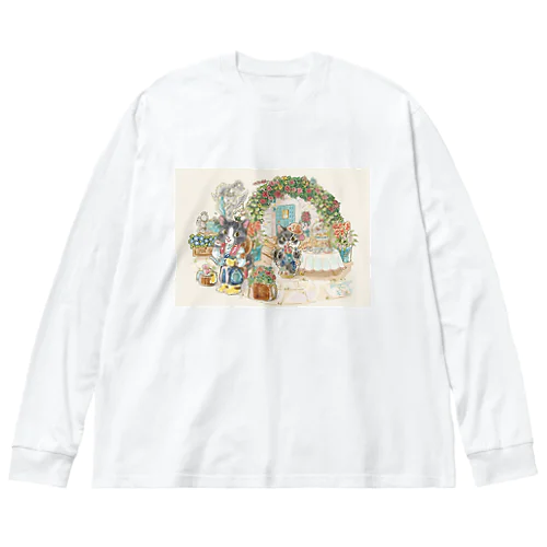 庭師　カイくんとテオくん ビッグシルエットロングスリーブTシャツ