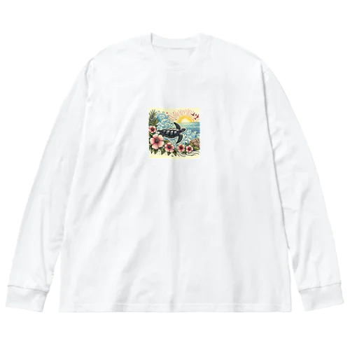 ウミガメ Big Long Sleeve T-Shirt