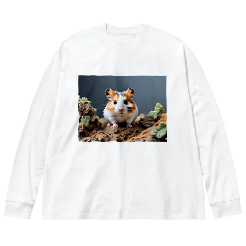 ふわもふロボロフスキーハムスター Big Long Sleeve T-Shirt