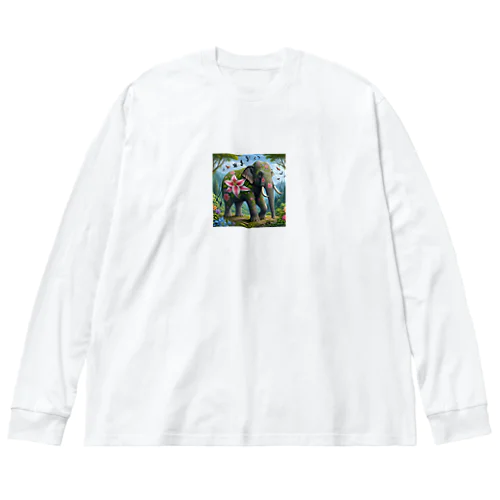 ゆりゆるゾウさん Big Long Sleeve T-Shirt