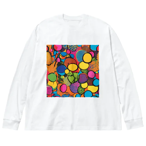 ポップアート ビッグシルエットロングスリーブTシャツ