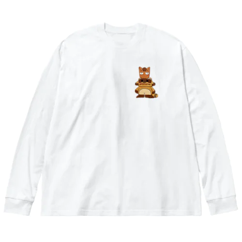 たぬ子ちゃんとうまおくん・いたずら Big Long Sleeve T-Shirt