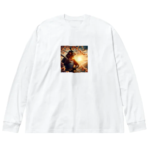 日本の誇り！侍と桜 Big Long Sleeve T-Shirt