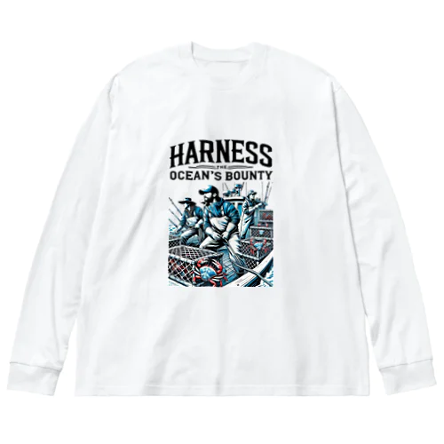 HARNESS THE OCEAN'S BOUNTY ビッグシルエットロングスリーブTシャツ