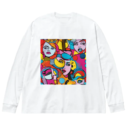 ポップアート Big Long Sleeve T-Shirt