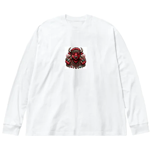 バイソン グラフィック Tシャツ Big Long Sleeve T-Shirt