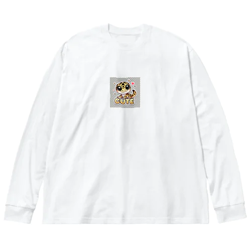 キュートなヒョウモントカゲモドキ（レオパードゲッコウ）キャラクターグッズ Big Long Sleeve T-Shirt