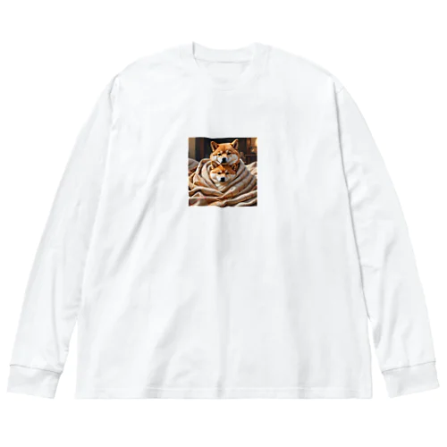 柴犬 ビッグシルエットロングスリーブTシャツ