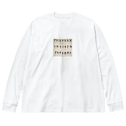 ルーン文字 ビッグシルエットロングスリーブTシャツ