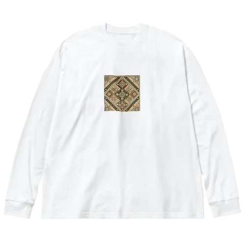 アイヌ　ラマタリ風ボックスロゴ Big Long Sleeve T-Shirt