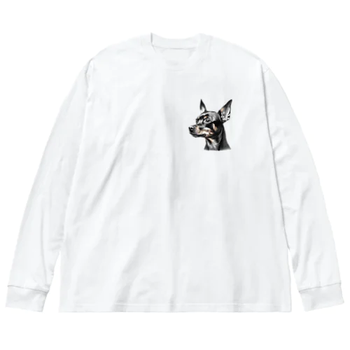 ミニピンのルーさん Big Long Sleeve T-Shirt