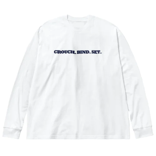 CROUCH.BIND.SET.  ラグビー  ビッグシルエットロングスリーブTシャツ