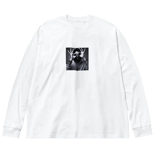 ヒップホップ ビッグシルエットロングスリーブTシャツ