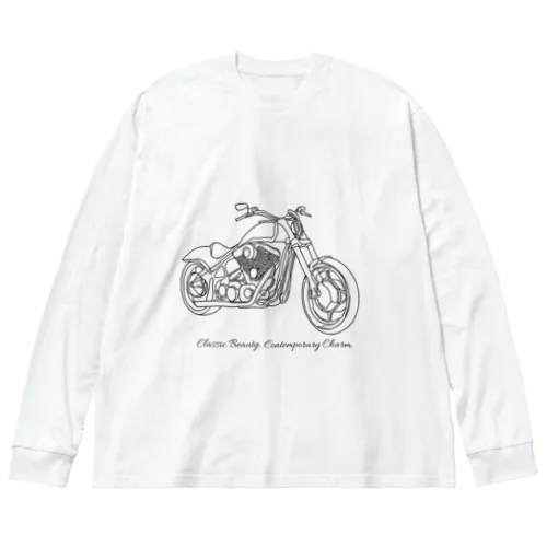 motorbike① ビッグシルエットロングスリーブTシャツ