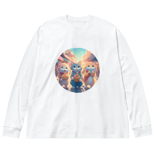 旅行する猫1 Big Long Sleeve T-Shirt