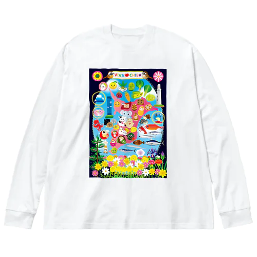 VIVA♡CHIBA ビッグシルエットロングスリーブTシャツ