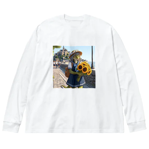 憧れの街来た女性のトカゲ人 Big Long Sleeve T-Shirt