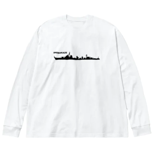 軍艦　島風 ビッグシルエットロングスリーブTシャツ