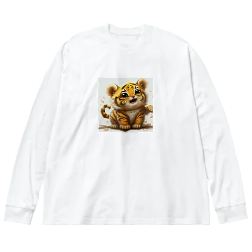 金色の虎 Big Long Sleeve T-Shirt