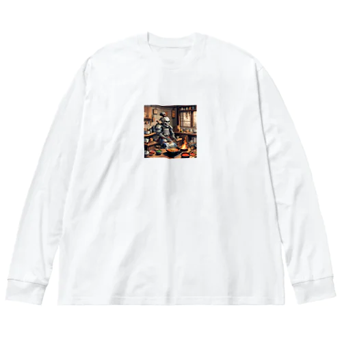 侍ガイコツドット Big Long Sleeve T-Shirt