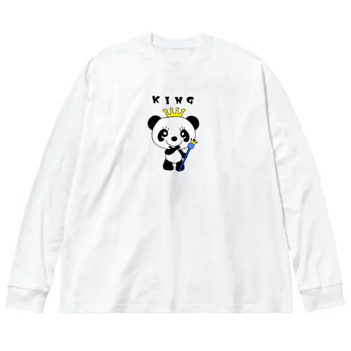 KINGパンダくん Big Long Sleeve T-Shirt