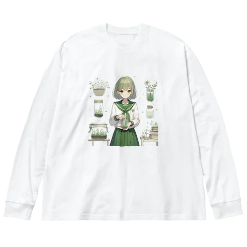 ガーデニング部の翠 ビッグシルエットロングスリーブTシャツ