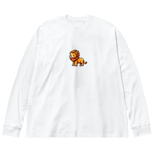 ドット絵のライオン Big Long Sleeve T-Shirt